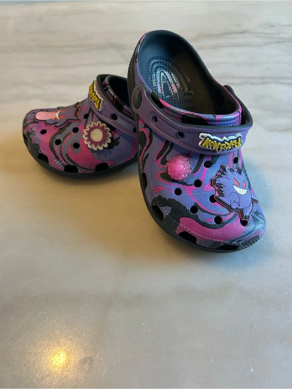 Rare Pokémon Gengar Crocs Kids Size 1 J1 Limited Edition